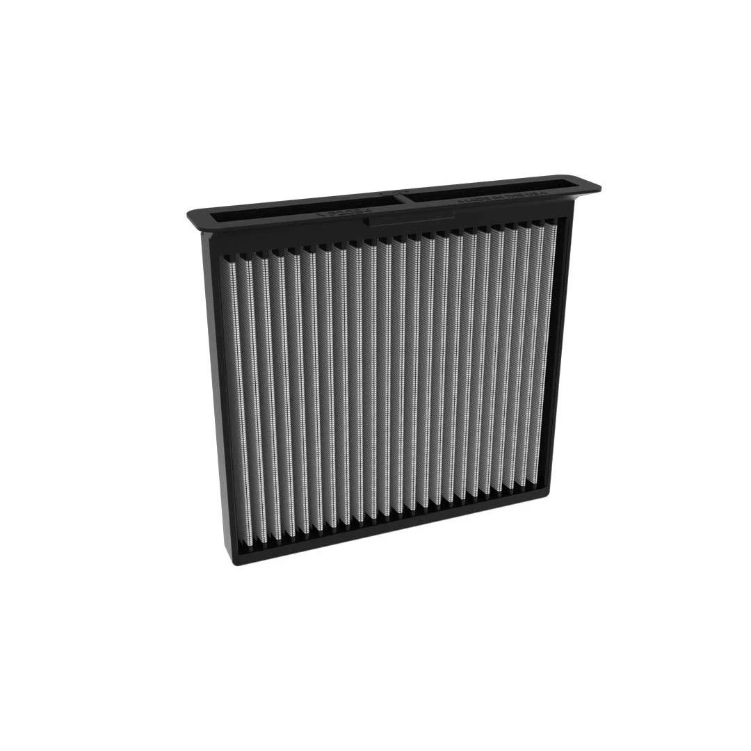 Cabin air filter for vehicles, focusing on its design and features.