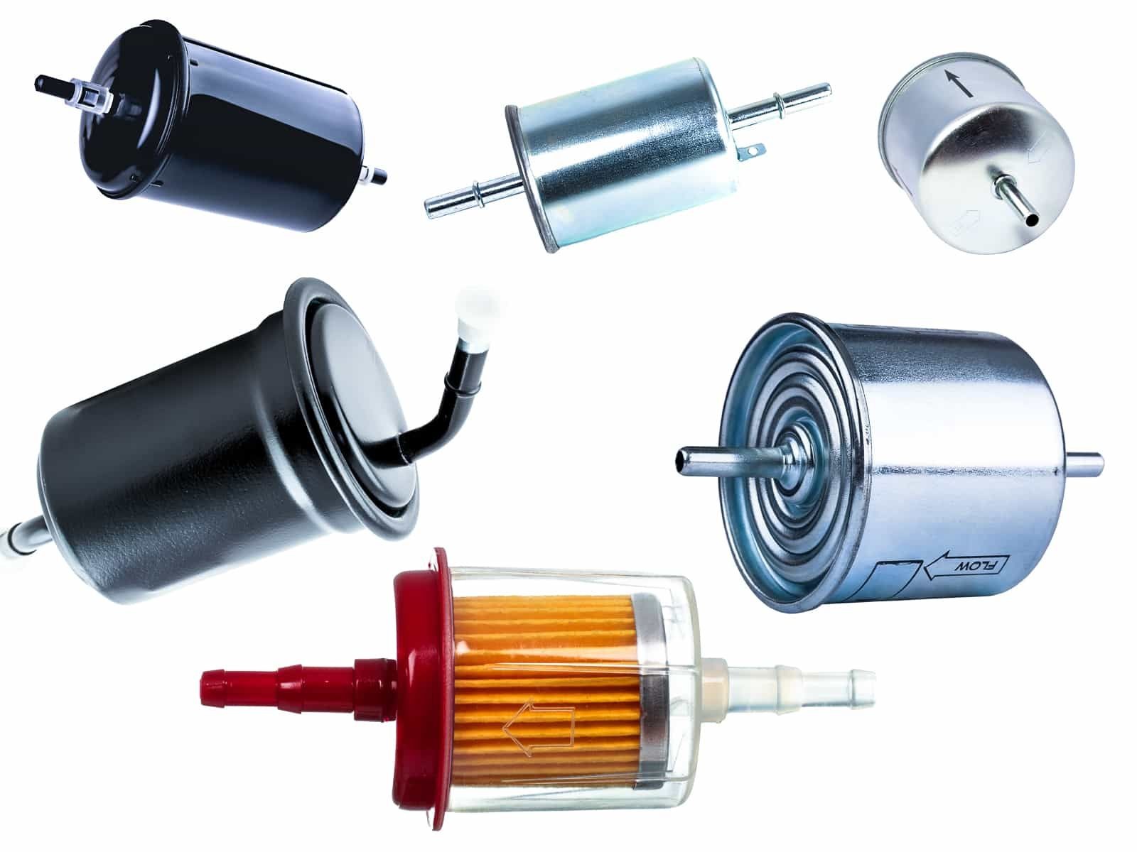 Picture featuring different kinds of fuel filters